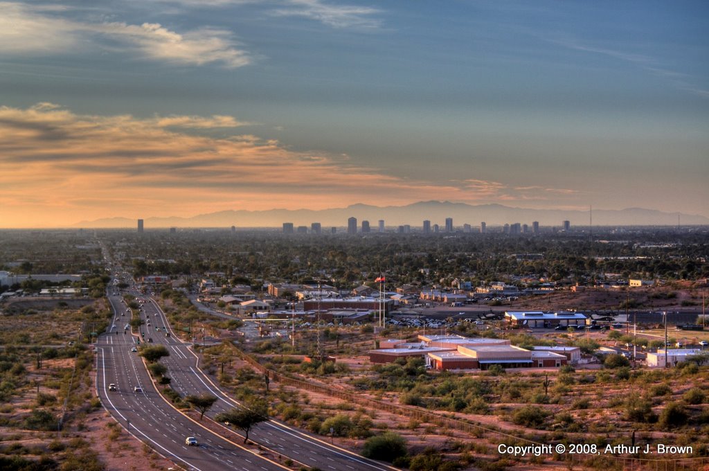 Buildings in the distance by Art Brown