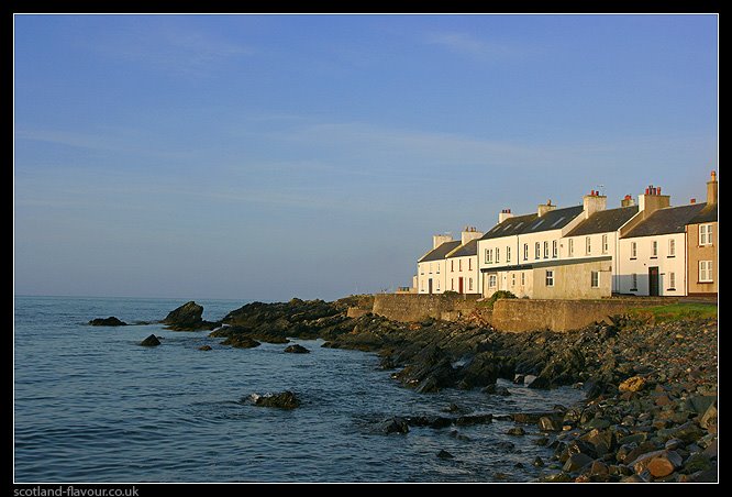 Port Charlotte seafront houses, Islay, west coast of Scotland by scotlandflavour