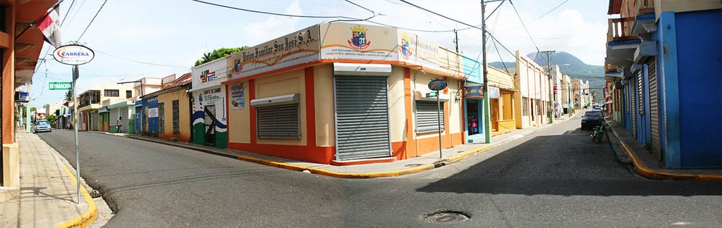 Panorama of street in playa dorada city by madtical777