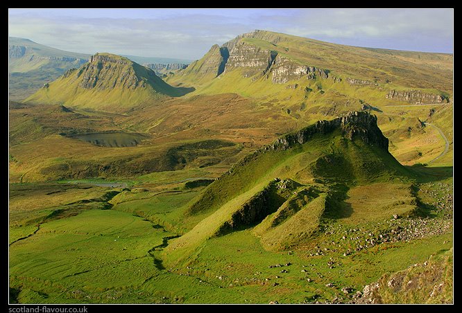 Quiraing panorama with Cnoc a' Mheirlich and Cleat, Isle of Skye, Scotland by scotlandflavour