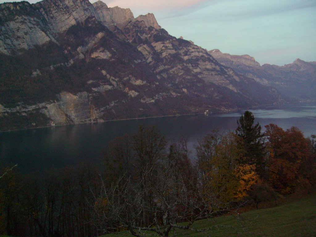 Kerenzerberg, Walensee, Churfirsten by Alois Amrein