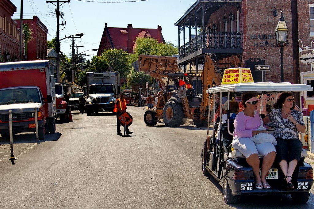 2008 Front street traffic, Key West, Fl by Qwilleran