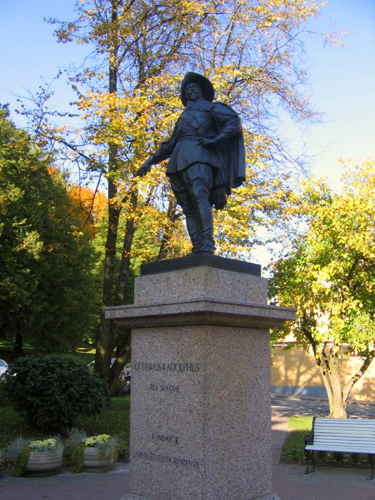 Tartu. Monument to Gustav II Adolf, King of Sweden by vipe