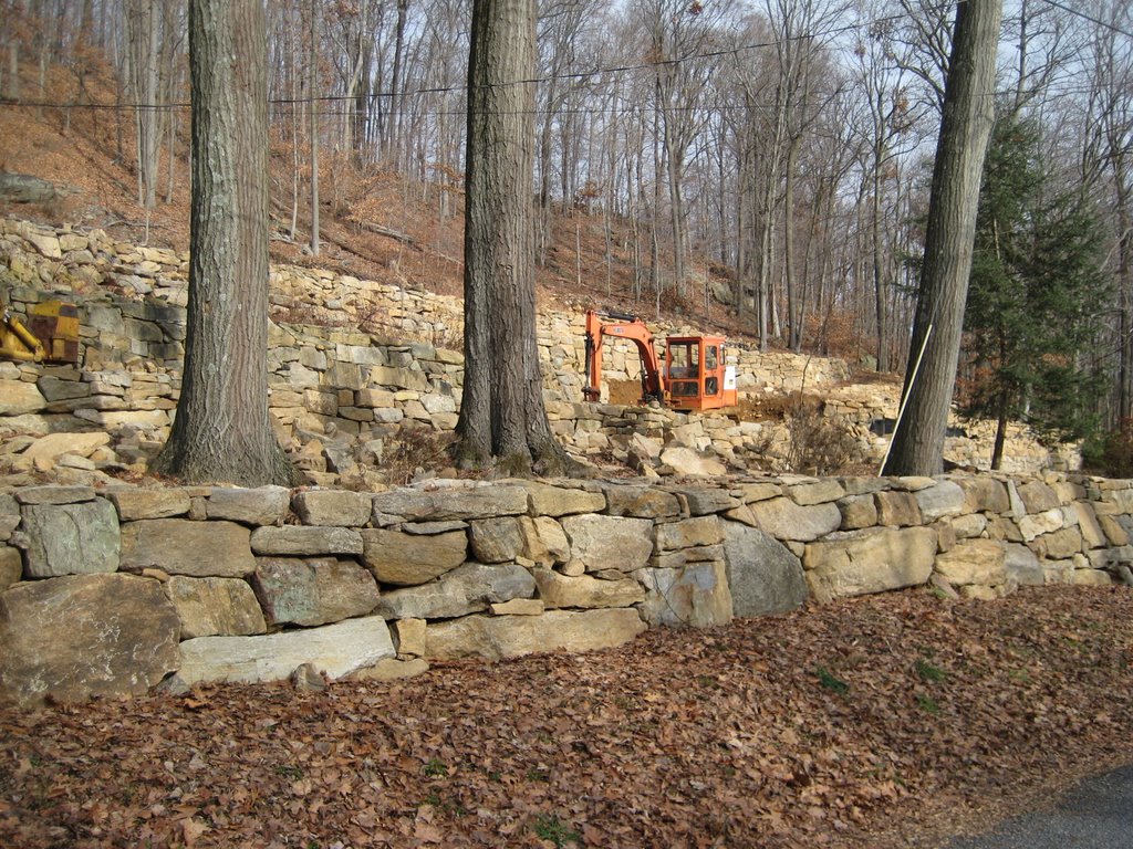 Stonework in progress Burrell Rd by alanedelson