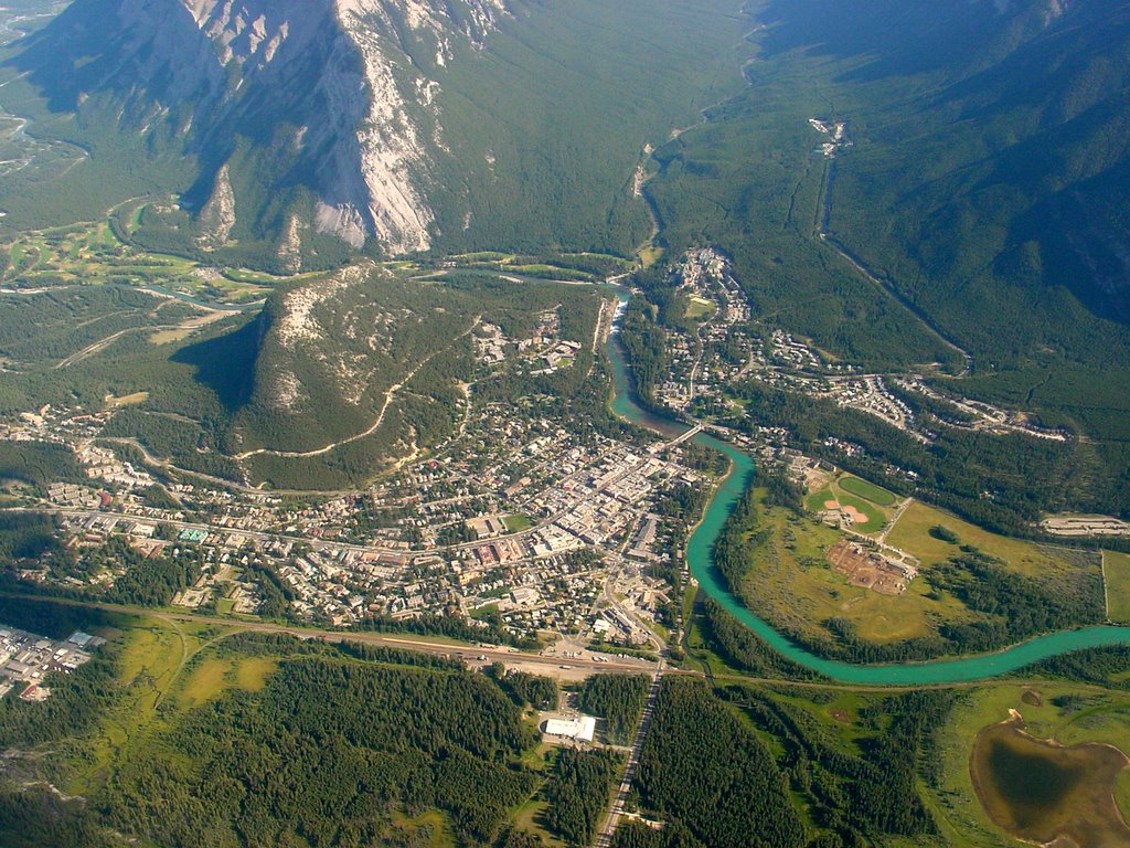 Banff from the air by randallg