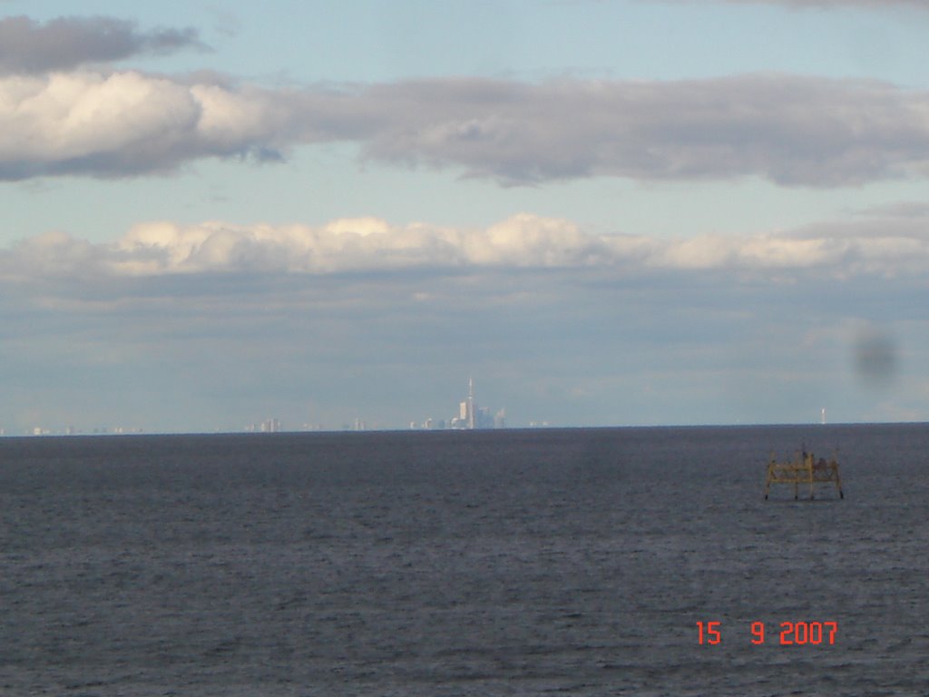 Toronto Tower from Hamilton. by Tony Sterl