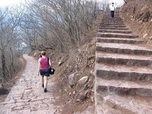 Ascenso cerro San Bernardo (1070 escalones!) by gatitosla