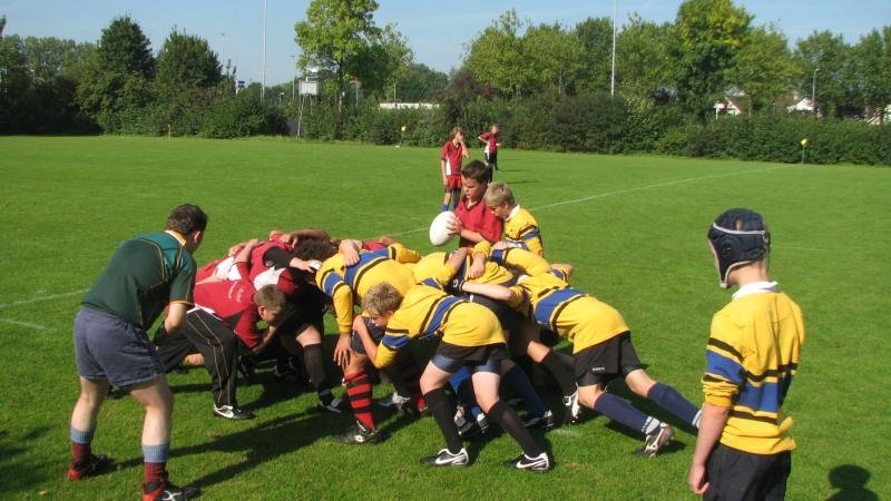 Jeugd van de scrumboks tegen team noord by basdenoudsten