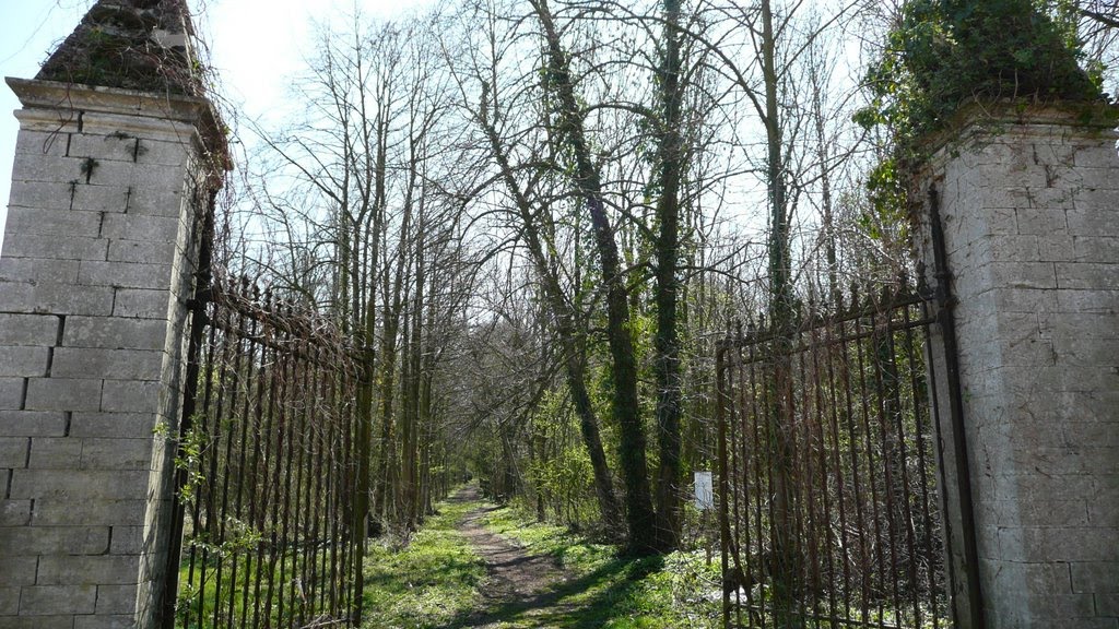 Gate to hitchcock house by nikos skantzos