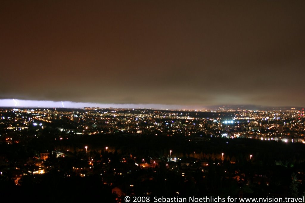 Sofia at night by nvisiontravel