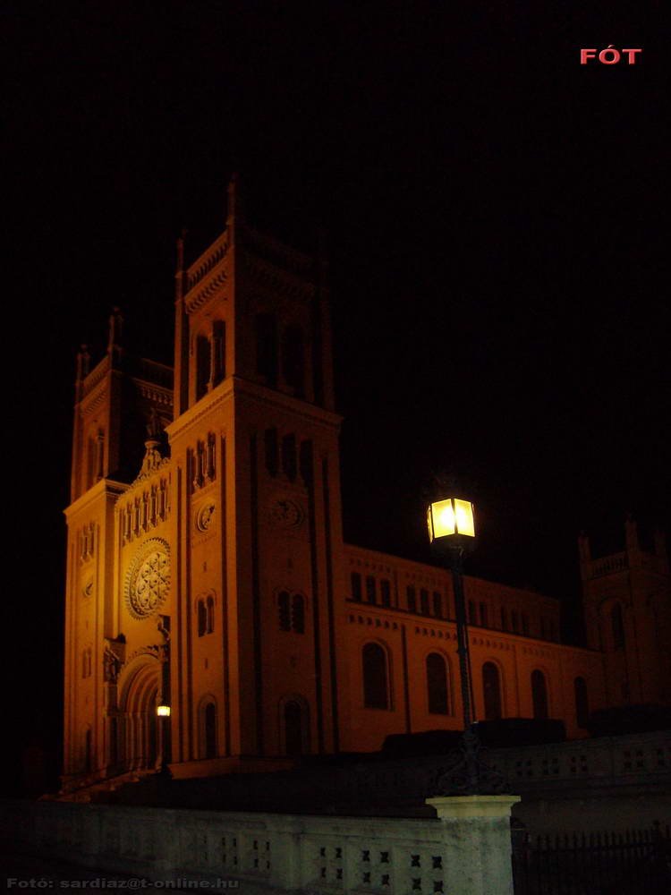 Church at Night - Fót PB120019-1 by A. Zoltán Sárdi (pho…