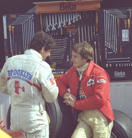 Jody Schekter and Gilles Villeneuve in pits - 1979 by bowenislandman