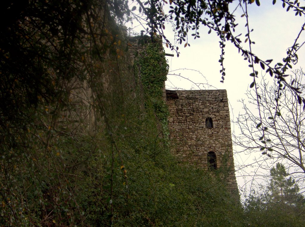 Torre Cajetani - particolare della Rocca by Giuseppe De Giacomet…