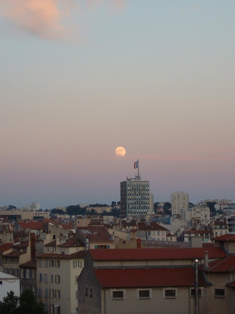 Full Moon on the City by Seb RUVIRA