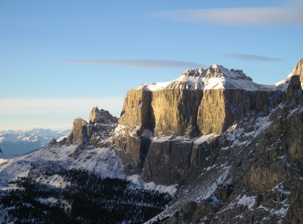 Piz Ciavazes dal Belvedere by Dario Carghini