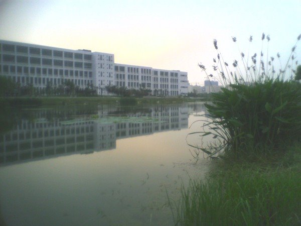 Nanhu Campus's Evening Lake/武汉理工大学南湖一景 by 卢明成