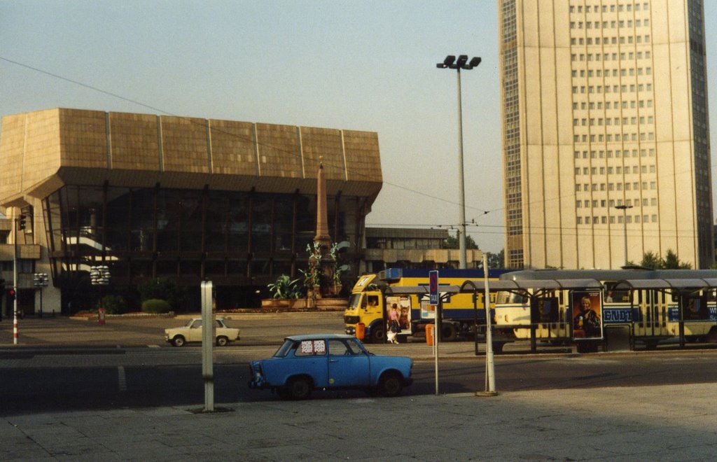 Gewandhaus und Traban 92 by alain jacq