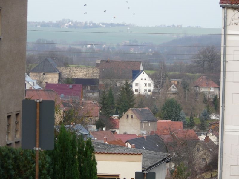 Leisnig, Blick vom Friedhof Parkplatz by Walter Stuber