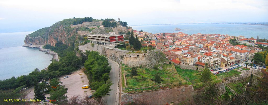 GRE Nafplio from Palamidi Panorama by KWOT by KWO Tsoumenis