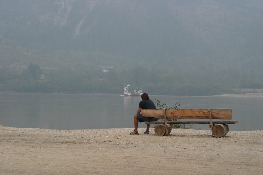 Dawson City ferry by Brian Tiemann