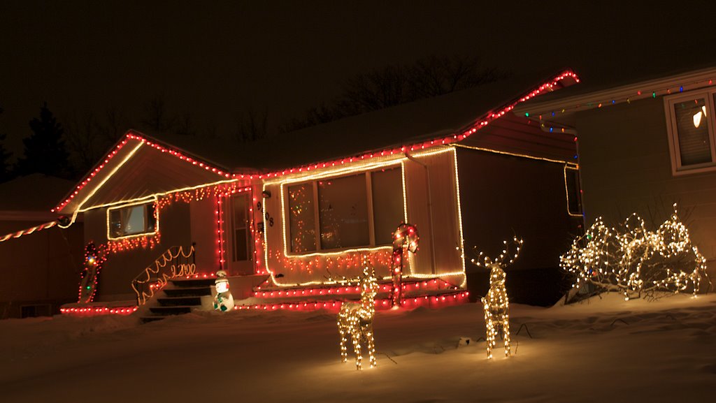 Christmas Lights in Edmonton- Candy Cane Lane by ddetective