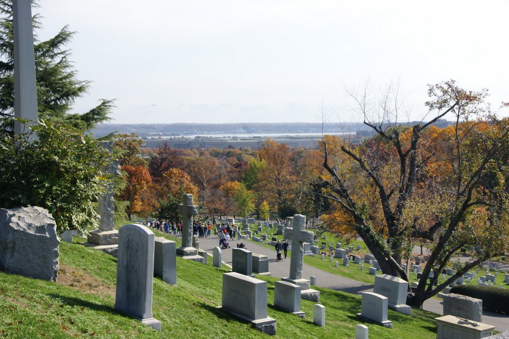 Pentagon from Arlington Cemetery by andreisss