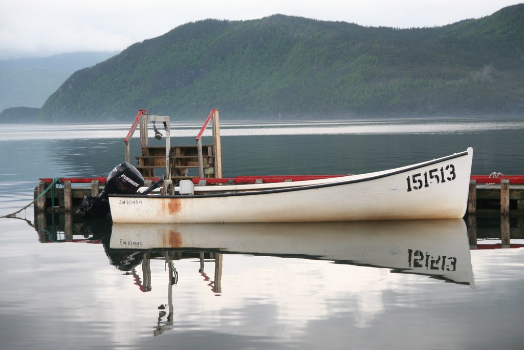 Reflections on a boat... by Mike Downey