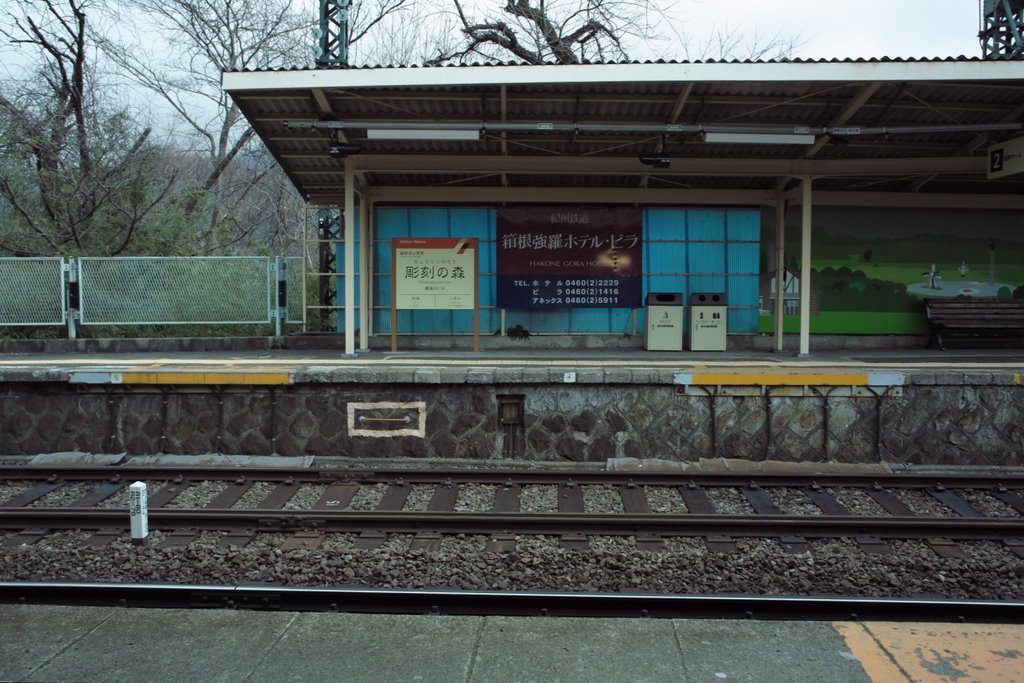 箱根登山鉄道彫刻の森駅 ホーム by jamsjoms