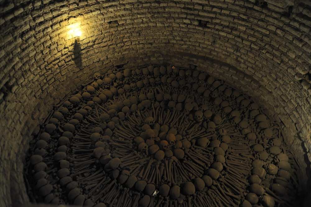 Lima - Saint Francis cathedral - Catacombs by Viktor Németh