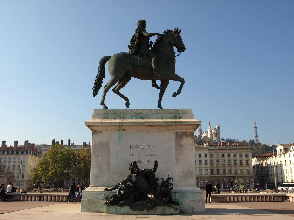 Statue de Louis XIV, place Bellecour by diorama96