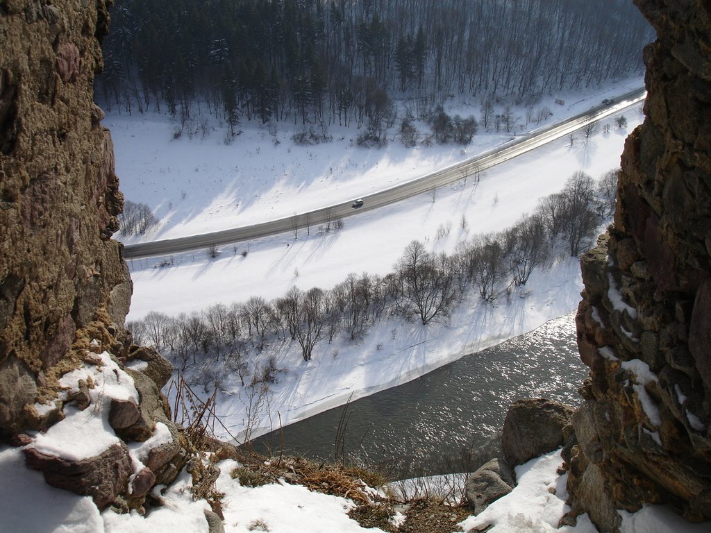 Rieka Váh zo Starhradu / the river Váh from Starhrad castle by visionmtb