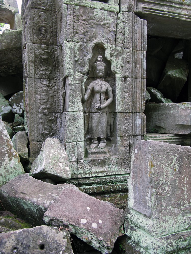 Angkor, Cambodia. Devata (3) by Eivind Friedricksen