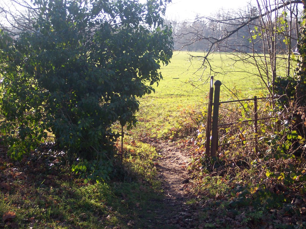 The small gate entrance to Rotherwick Park by Robert'sGoogleEarthP…