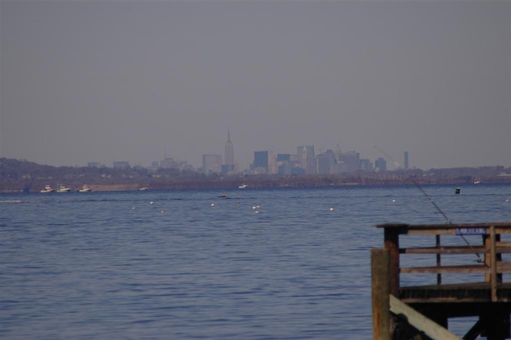 NYC Skyline from Keyport by F Rim