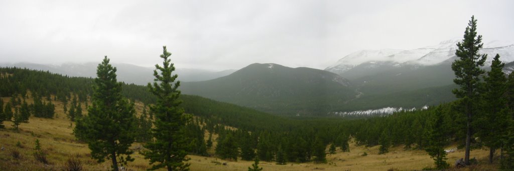 Misty Range Panorama, Bragg reek AB by Sean Weber