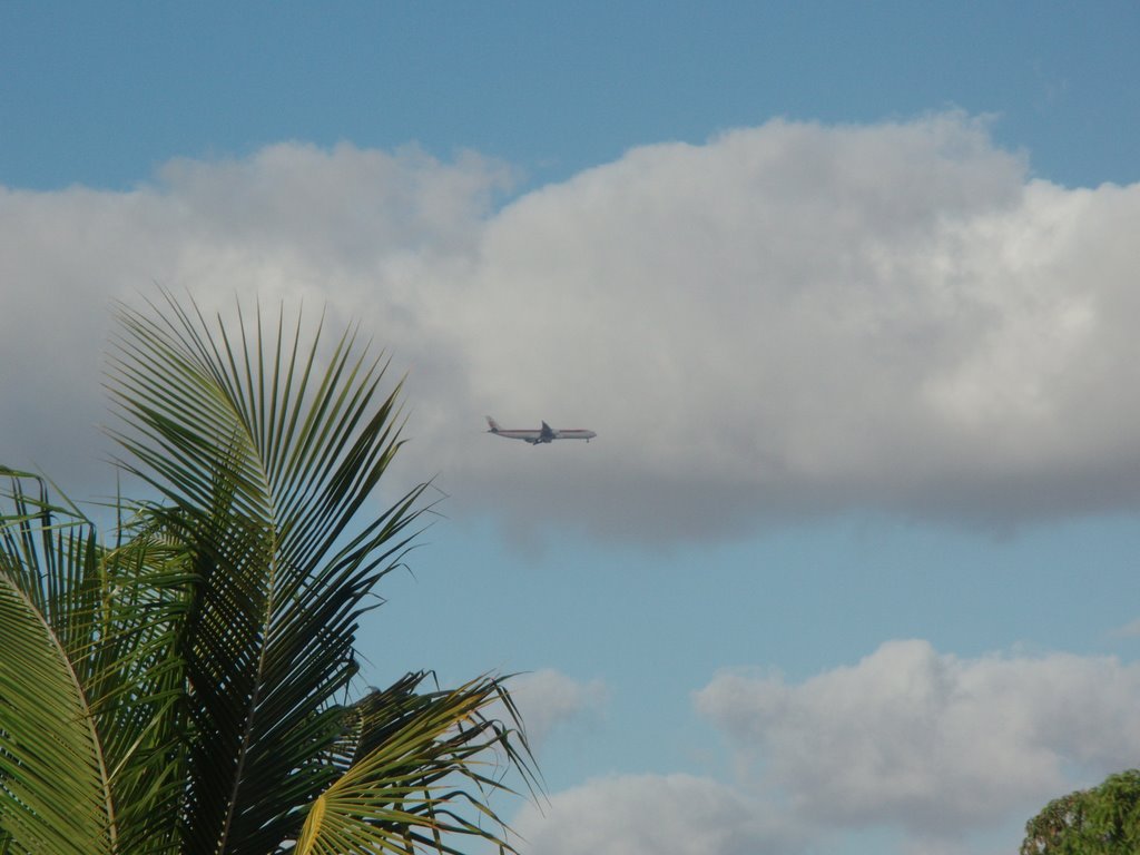 A340-300 iberia intentando aterrizar en Miami by alexbp19_92