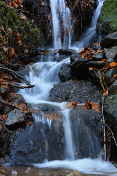 Waterfall at Crough Woods by greg byrne