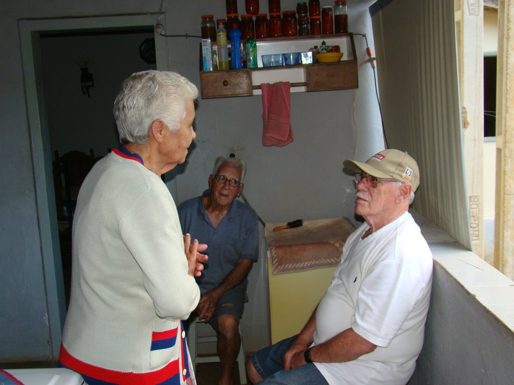 Sr. Manoel, Sr Zico e Dnª Palmira em Furtado de Campos - Rio Novo/MG. by Paulo Noronha