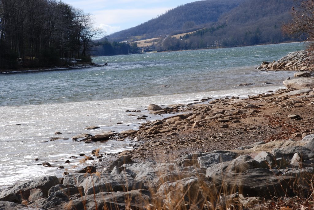 Deep Creek Lake - Half Frozen by Sasha S