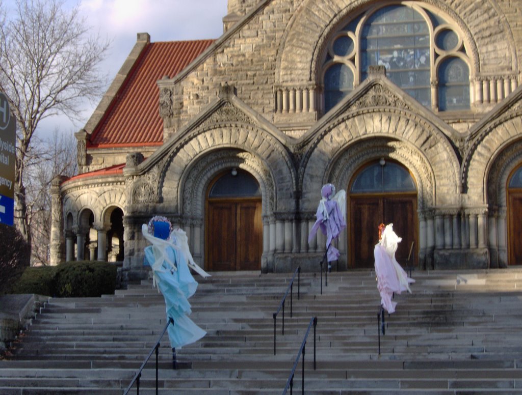 First United Methodist w/Christmas ghosts by csturgeo