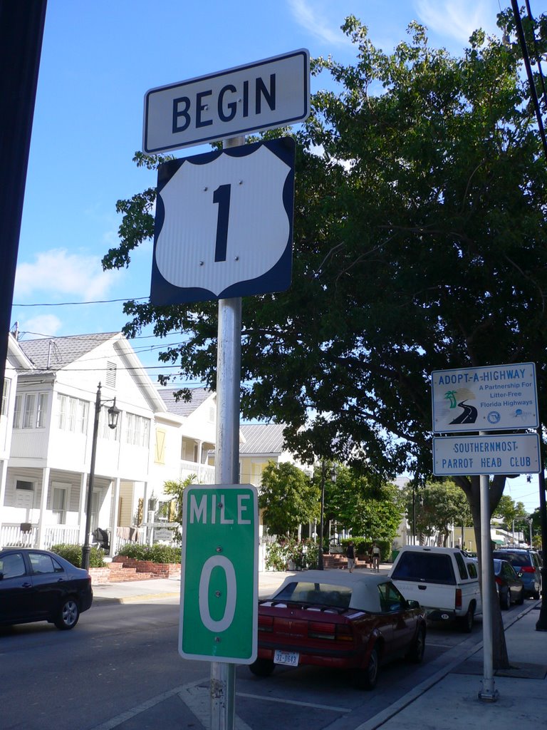 U.S. 1 Terminus in Key West, FL by bju2uga