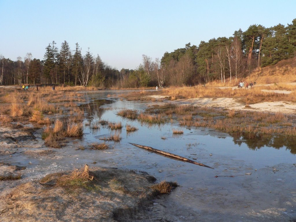 BRUNSSUM rode beek met ijs-vorming by walterskrutser