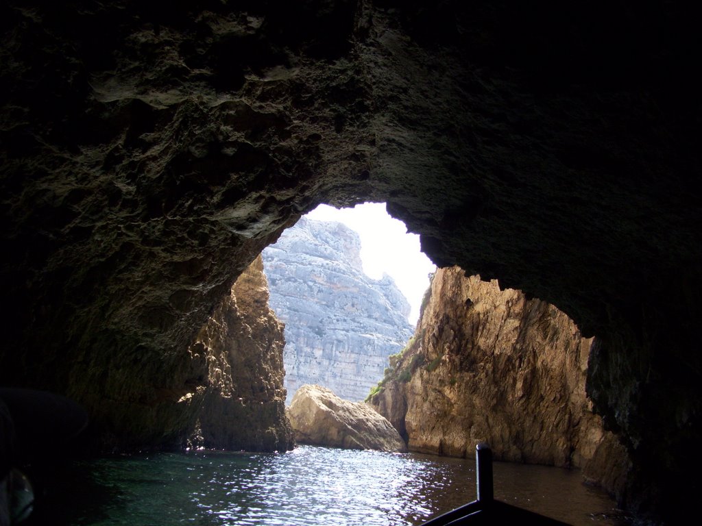 Blue Grotto @ Malta in 2008 Inside view from a Boat :-) by Elgofio