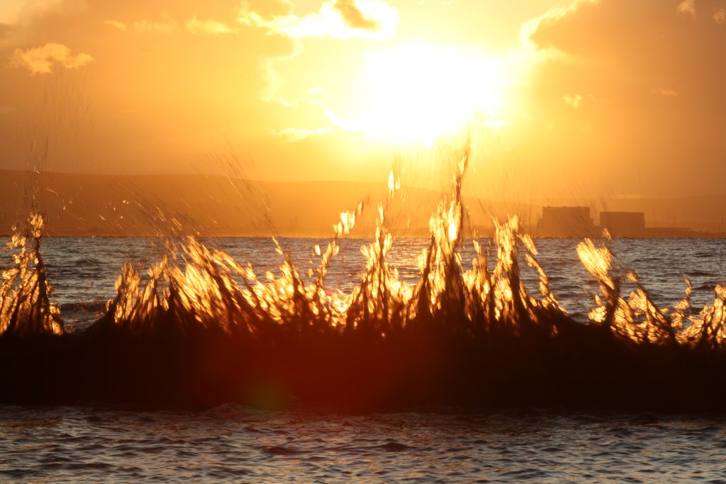 Sunset Tidal Splash by ColinWatt