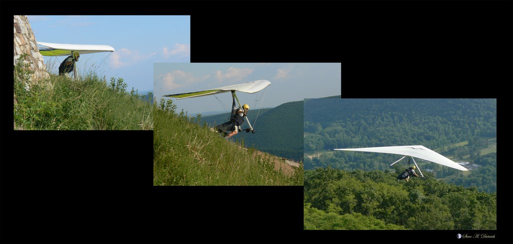 Hang Gliding - The Take Off by Steve Dietrich