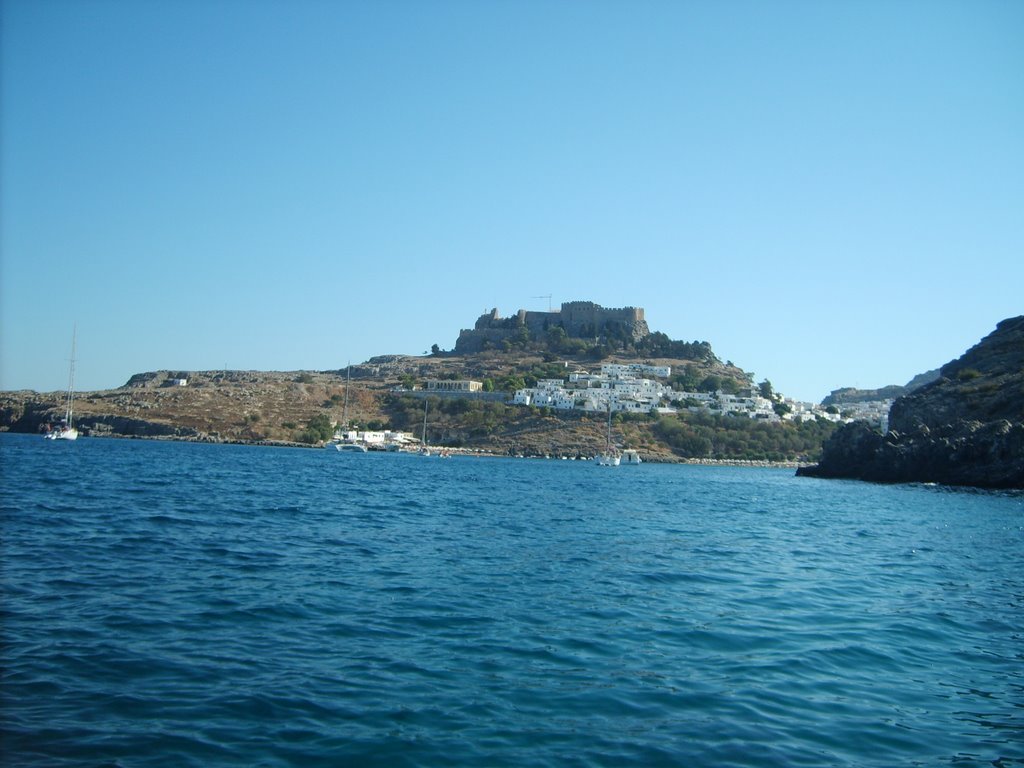 View of the Acropolis from the sea, Sept 07 by sarahjwilson