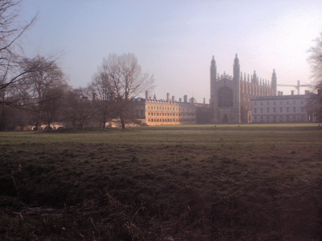 Kings College very early on a winters morning by Peter C Byron