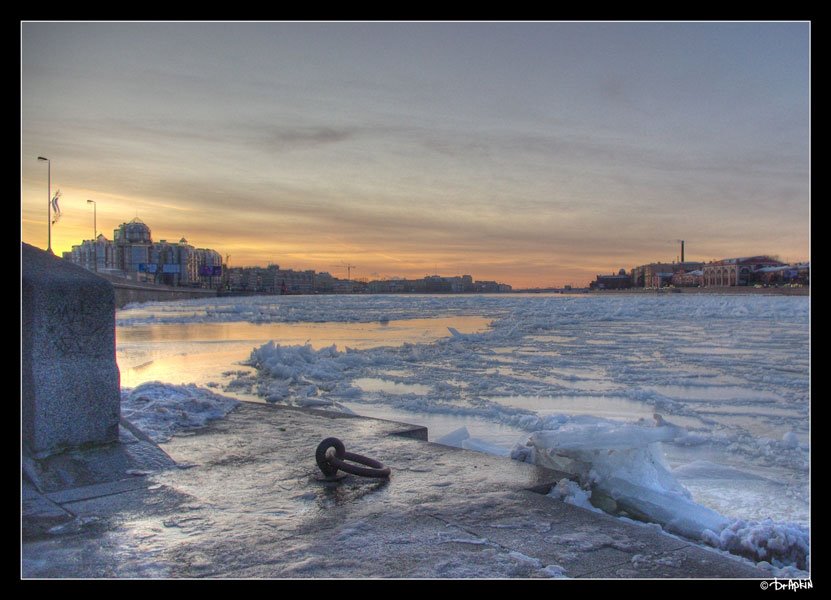 Russia, St. Petersburg, Neva river by Gleb Drapkin