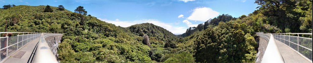 Panorama: View from the dam 2. by Eva Kaprinay