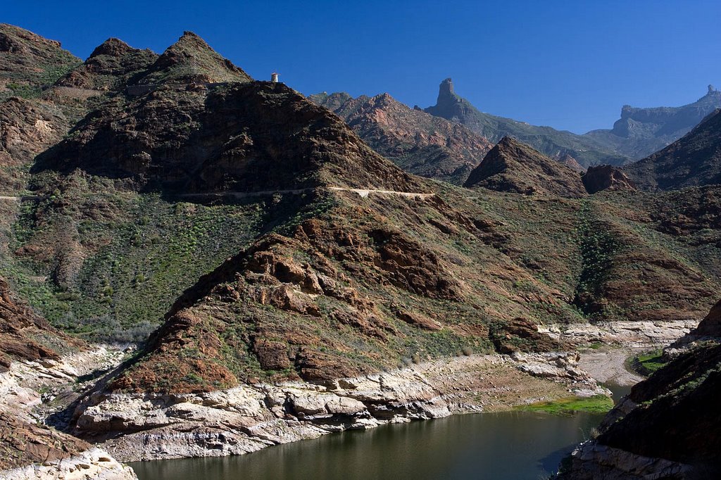 Presa Del Parralilo in Parque Rural del Nublo (Rural Park). by Svein-Magne Tunli